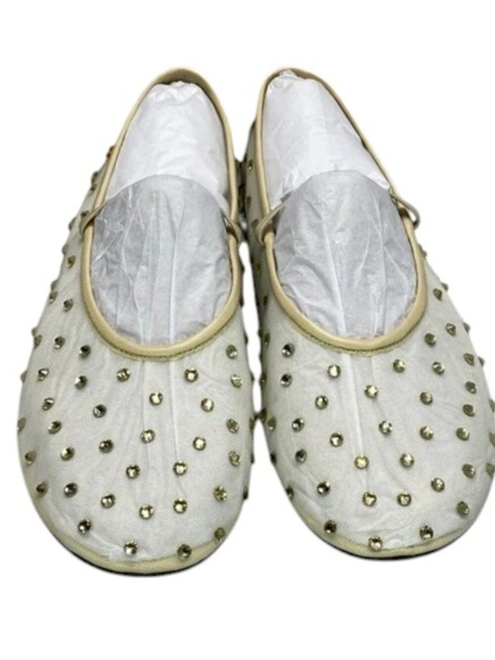 NEW JEFFREY CAMPBELL Swanlake-J Flats – Women’s Size 10 – Beige – New With Box